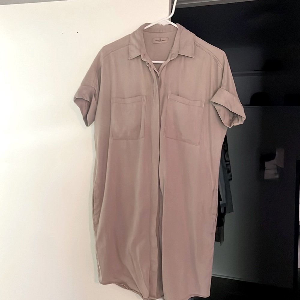 Thread & Supply Button-Down Shirt Dress